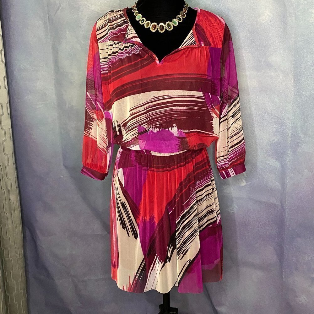 London Times Keyhole neck dress - Picture 3 of 13